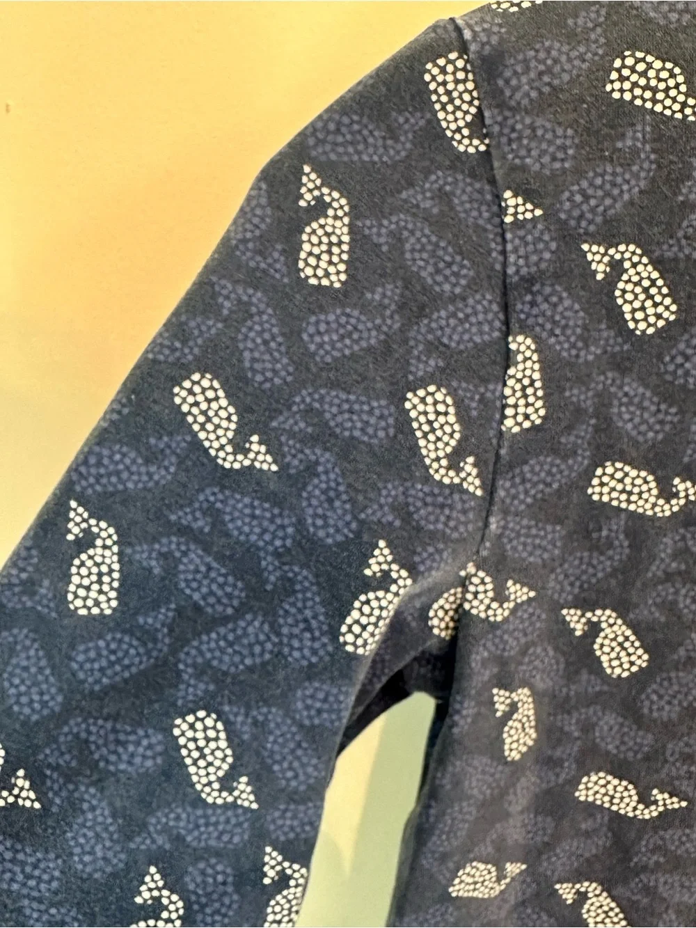 Vineyard Vines Navy Blue Whale Print Kids Casual Dress Girls size 14